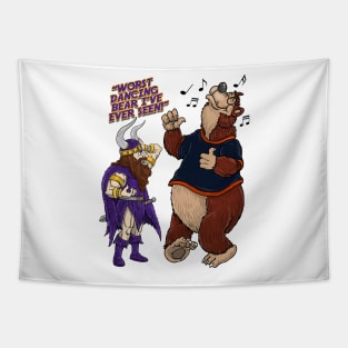 Minnesota Vikings Fans - Kings of the North vs Dancing Cubbies Tapestry