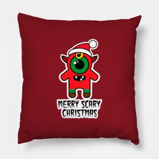 Merry Scary X-mas Pillow