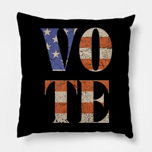 Vote American Flag Pillow