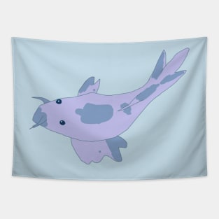 Light Blue Catfish Tapestry