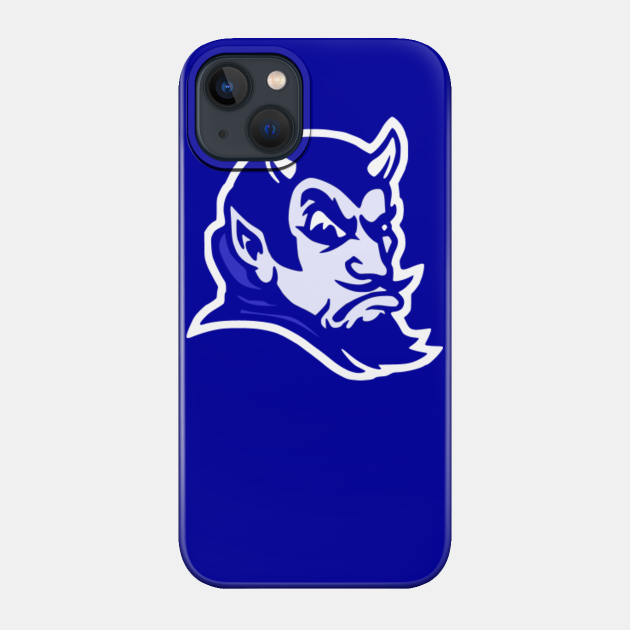 Vintage Style Blue Devil Mascot (Bluer) - Duke Basketball - Phone Case