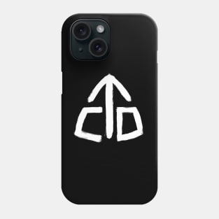 Continental Divide Trail Blaze Marker Symbol Painted White Thru-Hiking Phone Case