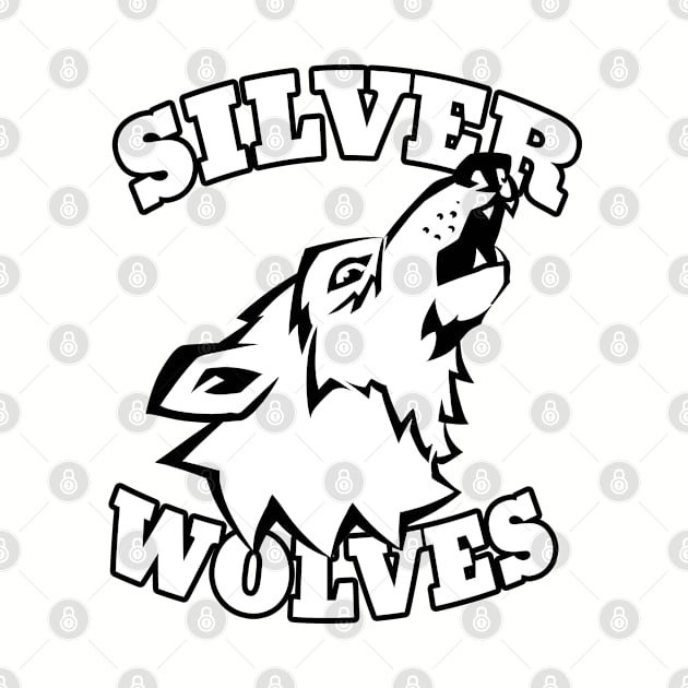 Silver Wolves mascot by Generic Mascots