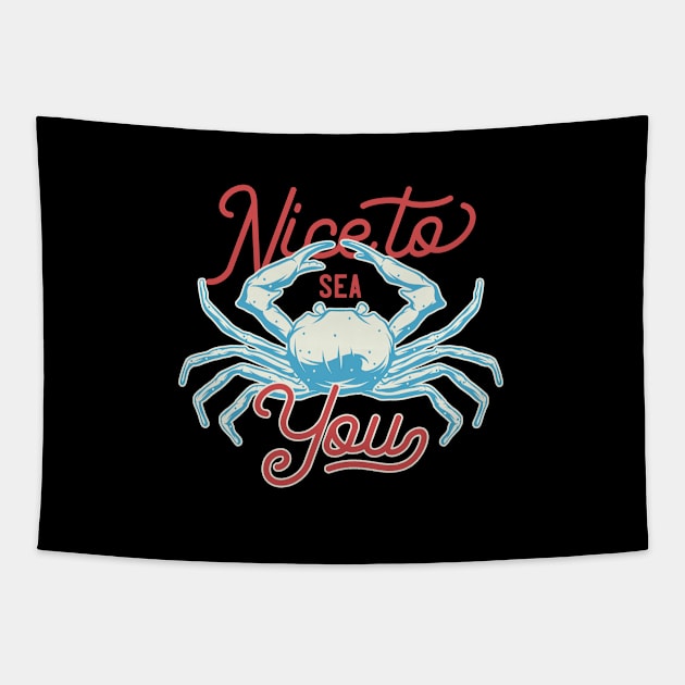 Nice to Sea You Tapestry by JabsCreative