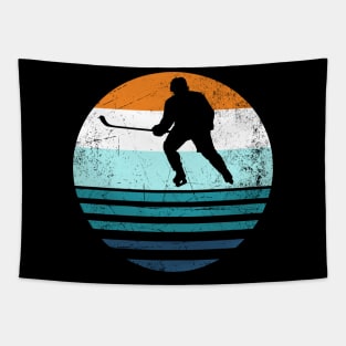 Ice Hockey Player | 70's Retro Style Tapestry