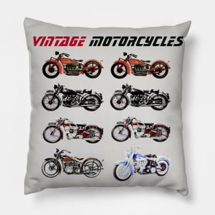 CLASSIC VINTAGE MOTORCYCLES Pillow