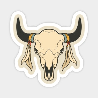 Wild Bison skull Magnet