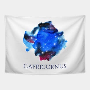 Capricornus Zodiac Sign - Watercolor Star Constellation Tapestry