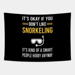 Smart People Hobby Snorkeling Snorkelling Snorkel Snorkeler Tapestry