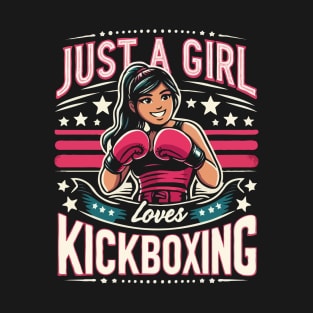 Just A Girl Who Loves Kickboxing T-Shirt