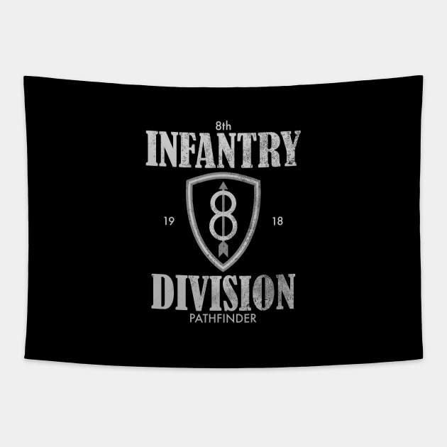 8th Infantry Division (distressed) Tapestry by TCP