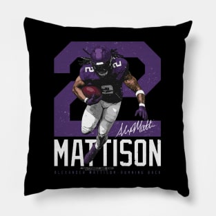 Alexander Mattison Minnesota Bold Number Pillow