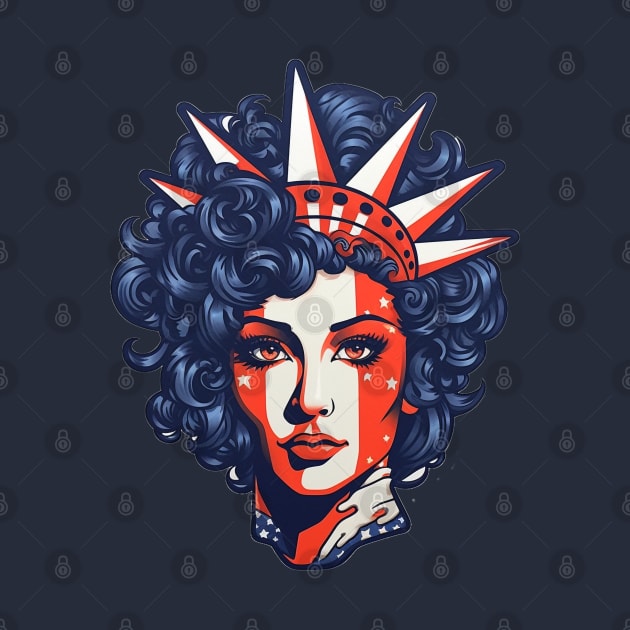 4th of July Statue of Liberty by AstroWolfStudio