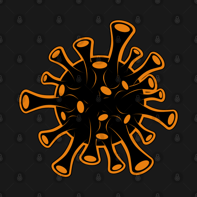 Orange and Black Virus by MOULE