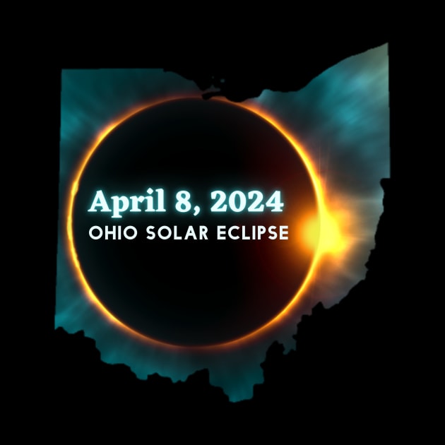 Ohio Solar Eclipse 2024 by Little Duck Designs