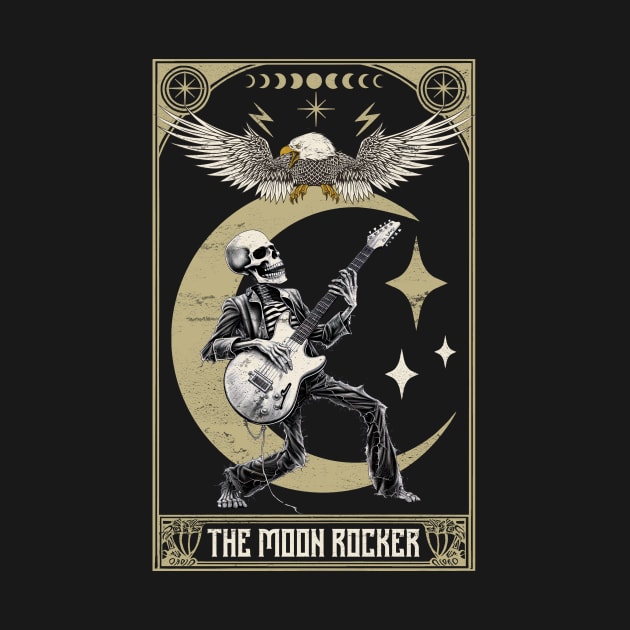 Moon rocker tarot card for rock and roll lovers by PoeticTheory