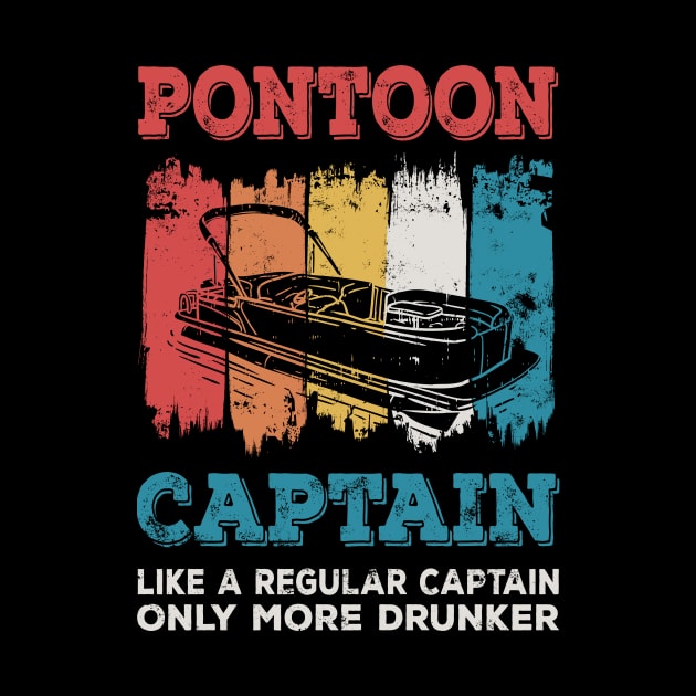 Pontoon Captain vintage style gift by Lomitasu
