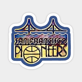 San Francisco Pioneers Basketball Magnet