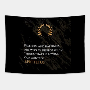 Epictetus on Freedom and Happiness Tapestry