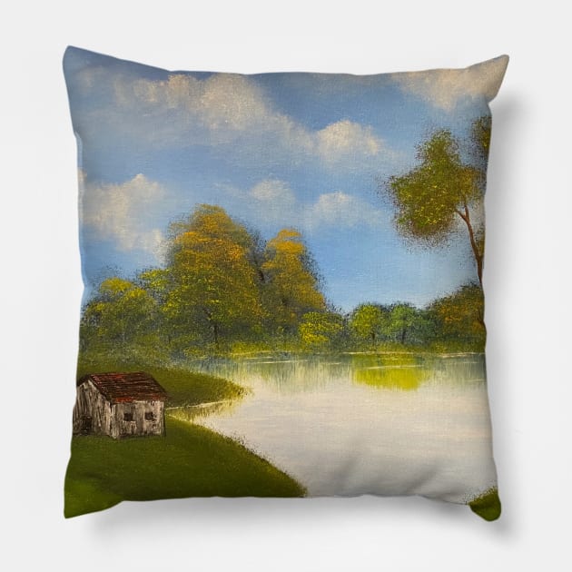 Lakeside Cabin Pillow by J&S mason