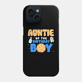 Auntie Of The Birthday Boy Milk And Cookies 1St Birthday Phone Case