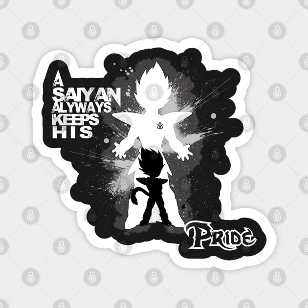 Vegeta Prince Of Saiyans Magnet by Vibsz