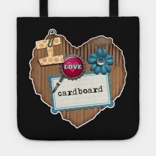 I Love Cardboard | Cardboard Scrapbooking Style | Cherie's Art(c)2021 Tote