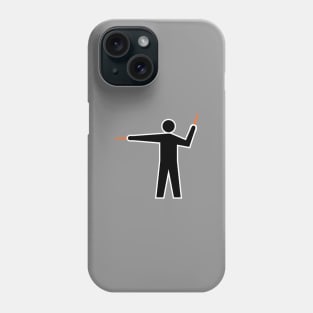 Airplane Marshaller LEFT Signal Phone Case