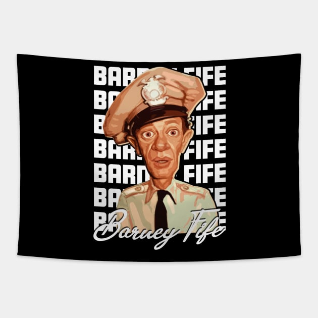 Barney's Hilarious Antics The Barney Fife Comedy Central Shirt Tapestry by Zombie Girlshop