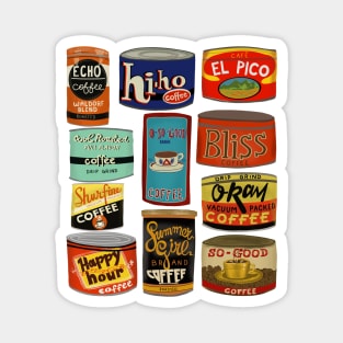 Vintage coffee tins Magnet