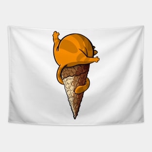 Ice cream Cat Tapestry