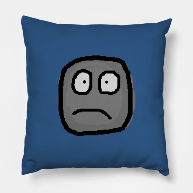 Smile_sad Pillow by ARTEMIDA