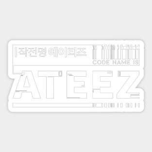 Ateez Sticker for Sale by isadorachr
