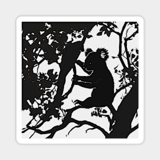 Koalas Shadow Silhouette Anime Style Collection No. 50 Magnet