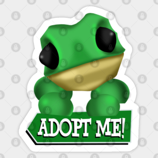 Adopt Me Frog Adopt Me Sticker Teepublic - frog roblox id