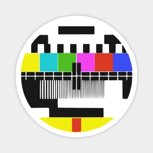 Funny Retro No Signal Retro TV Screen Magnet
