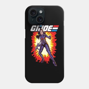 Baroness GI Joe toy art card Phone Case