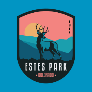 Estes Park Colorado Vintage Hike Design Gift Souvenir T-Shirt