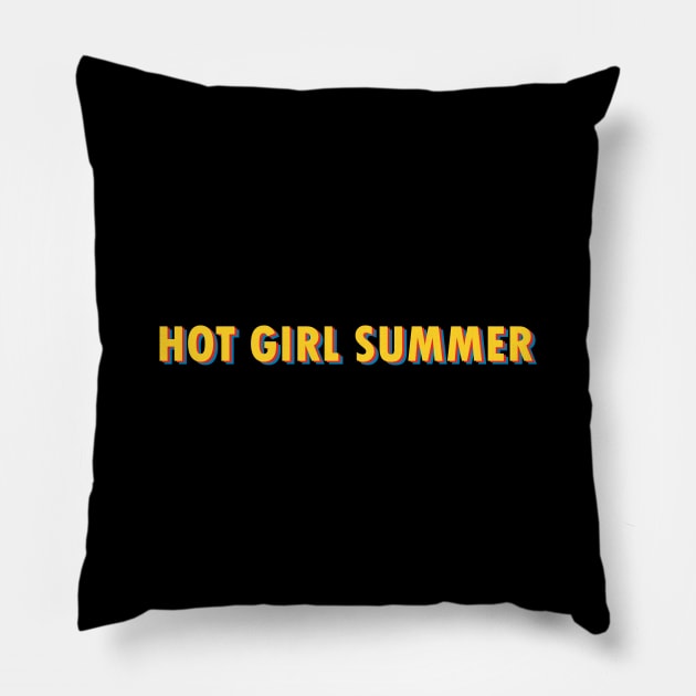 Hot Girl Summer Pillow by bluecaterpillar