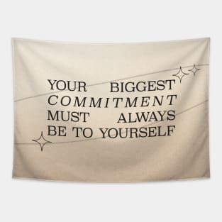 Self-Love Beige Tapestry