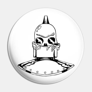 CARTOON HANGOVER ROBOT Pin