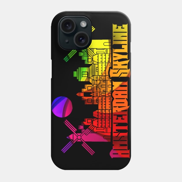 Amsterdam Skyline Phone Case by Sanzida Design