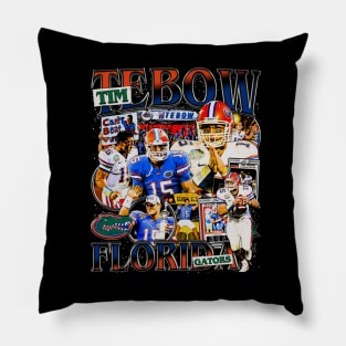 Tim Tebow College Vintage Bootleg Pillow