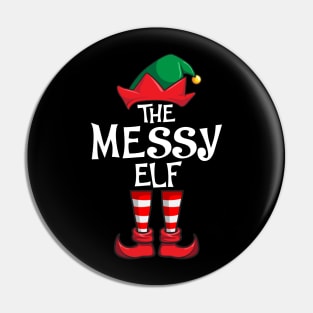 Messy Elf Matching Family Christmas Pin