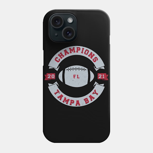 Tampa Bay Football Champions 2021 Phone Case by Ruffeli