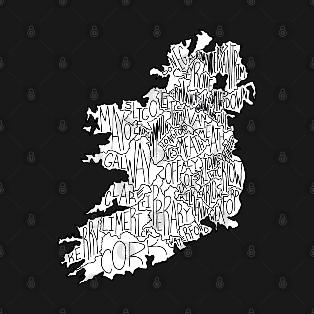 Map of Irish Counties by calenbundalas