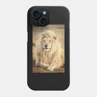White wild Lion Phone Case