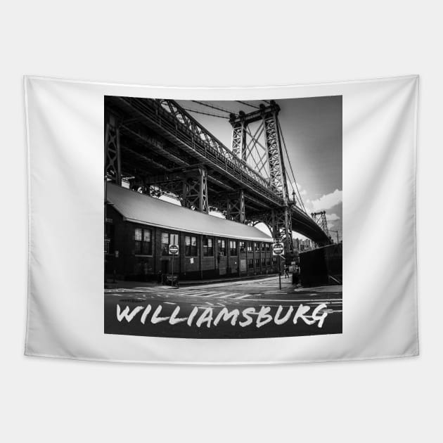 Williamsburg Bridge Tapestry by Laybov