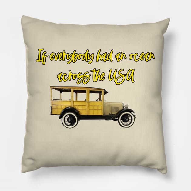 Surfin USA Pillow by Kleiertees