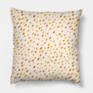 Cute Dots Earthy Boho Abstract Pattern Pillow